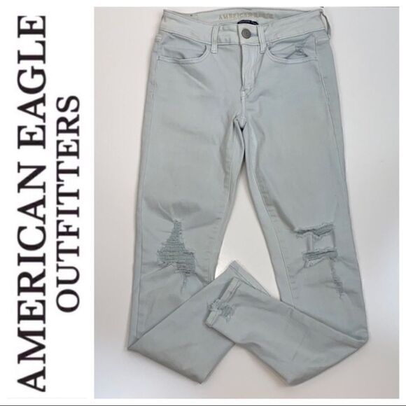 AMERICAN EAGLE Hi-Rise Jegging Jeans SHORT - Picture 4 of 6